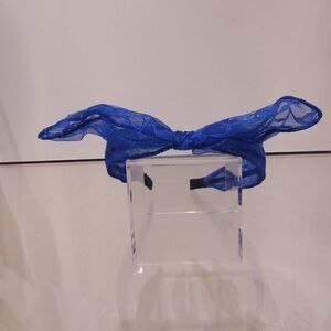 Cobalt blue lace alice band